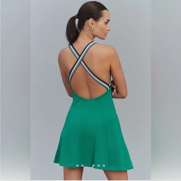 NWT Daily Practice x Anthropologie Crisscross-Back Swing Mini Dress | S - Picture 2 of 11